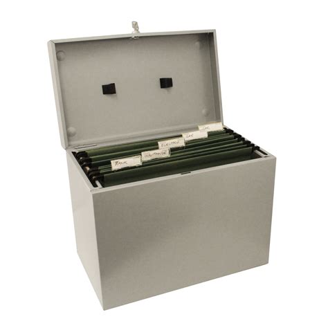 small metal filing box|small desktop filing box.